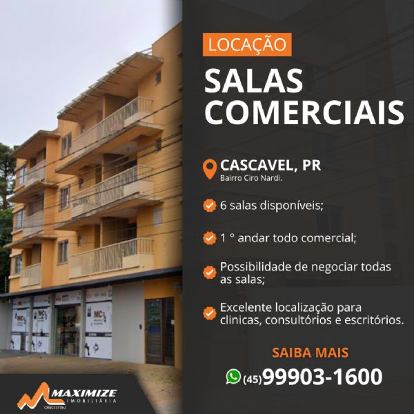 Locao de Salas Comerciais Exclusivas! 🌟